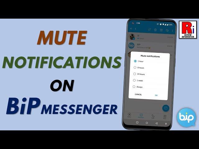 How to Mute Notifications for Specific Conversation on BiP Messenger