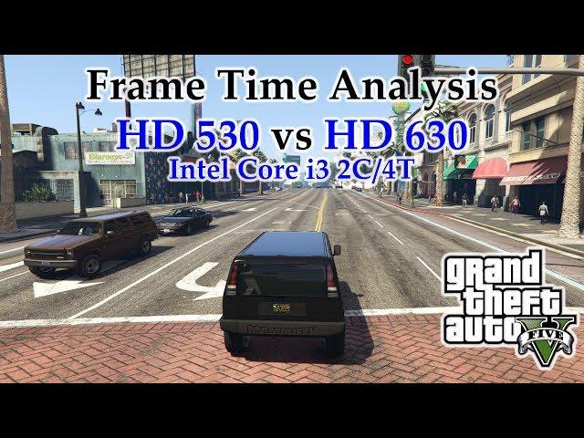 Intel i3 Integrated Graphics - HD 530 vs HD 630 - Grand Theft Auto V [BENCHMARK]