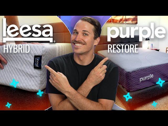 Purple vs Leesa Mattress | Hybrid Reviews (MUST WATCH)