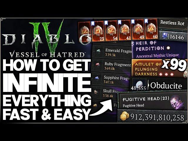 Diablo 4 - Do THIS Now: Fast INFINITE Obducite, Gem Fragments, Gold, Boss Summons - Best Farm Guide!