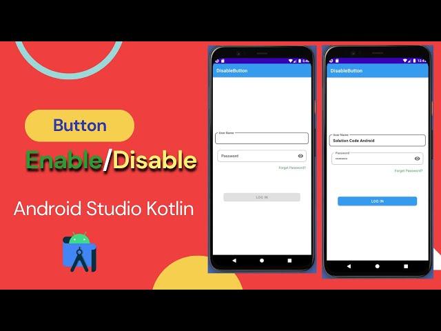 How to make button enable and disable in android code example/how to disable button in android