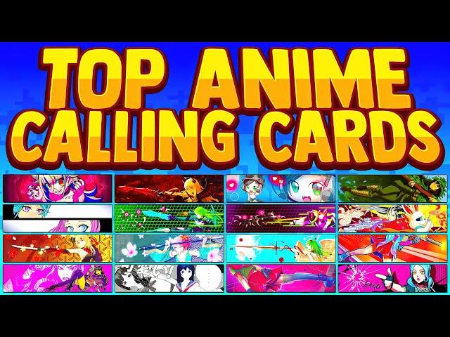 BEST ANIME CALLING CARDS in Warzone! (2022) *Rare*