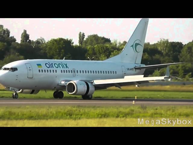 Boeing 737-5Q8 UR-KRD Air Onix landing at Zhulyany - Kiev - (UKKK / IEV)