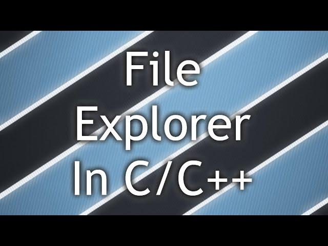 How to list all the files and folders from a directory, like a File Explorer with C/C++