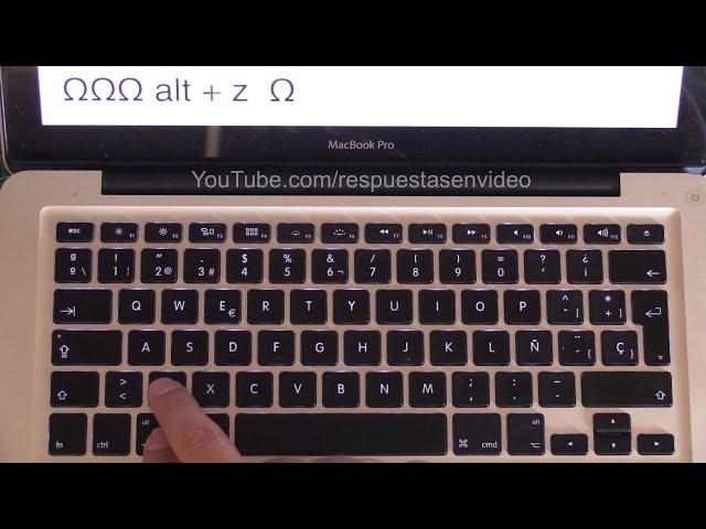 Cómo escribir la letra OMEGA en Mac - Símbolo Ω