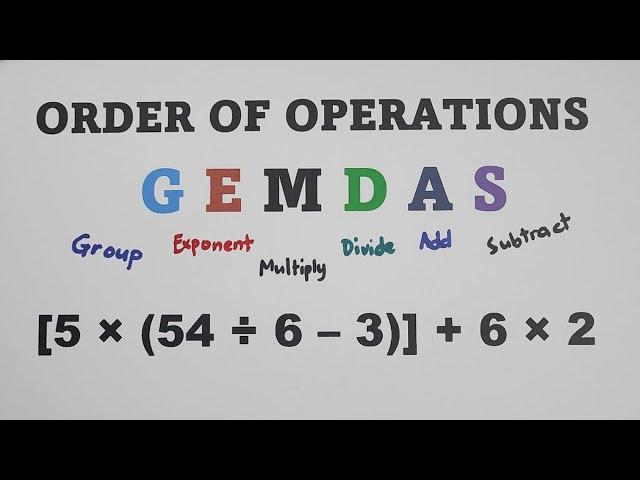 GEMDAS - Simplifying Expressions: Performing 2 or more Operations