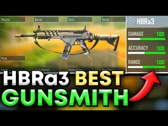 HBRa3 Best GUNSMITH in COD Mobile SEASON 3 | HBRa3 Best Attachments in CALL OF DUTY MOBILE S3!