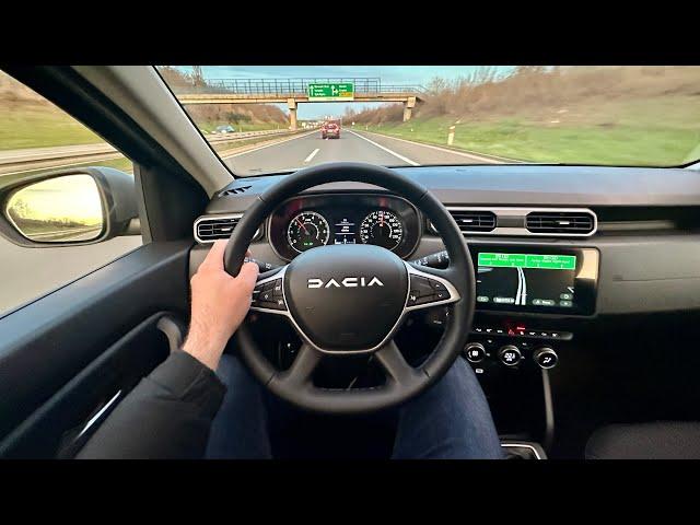 NEW DACIA Duster Joruney (2023) - POV test drive (115 HP, 4X4) city drive & highway