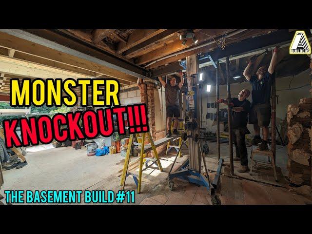 Experience the POWER of a Knock-Through DEMOLITION - The Basement Build #11