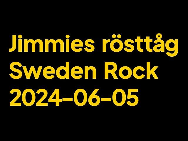 Jimmie Åkessons rösttåg på Sweden Rock