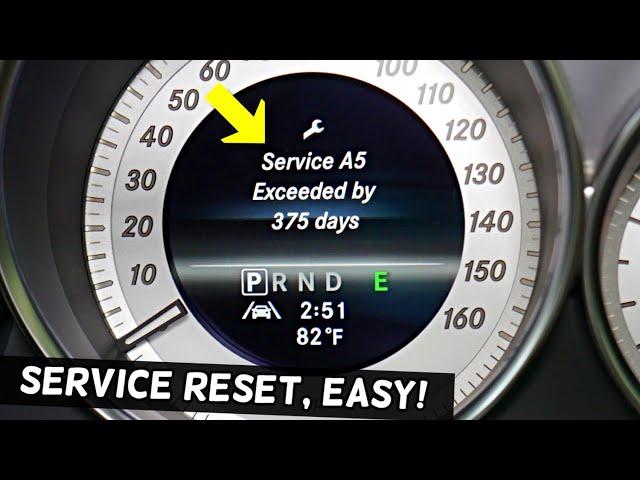 HOW TO RESET SERVICE MERCEDES C250 C300 C350 C180 C200 C320 E250 E300 E350 E400 E200 GLK SLK