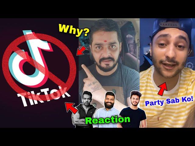 Tiktok ban in india | Harsh beniwal, Hindustani bhau, flying beast, mumabiker nikhil, R2h reaction |