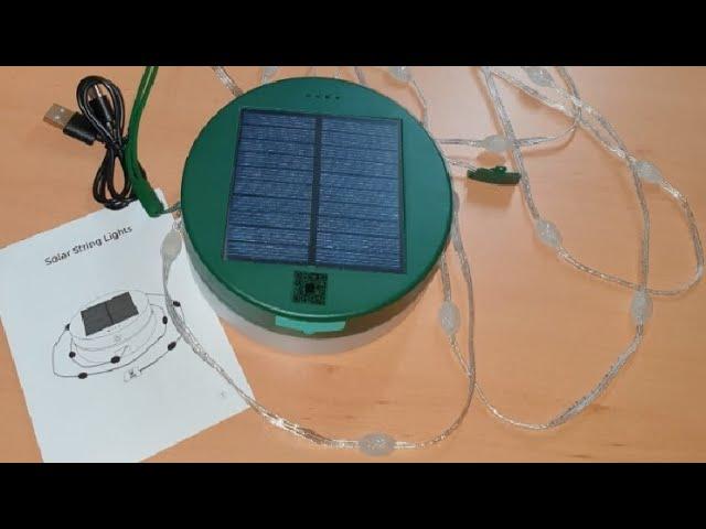 GGISUI Tragbare Lichterkette Außen, 5m Smart RGBIC Solar Lichterkette Aussen, Sie ist der absolute