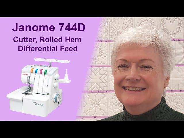 Janome 744D Serger/Overlocker | Cutter, Rolled Hem and Differential Feed