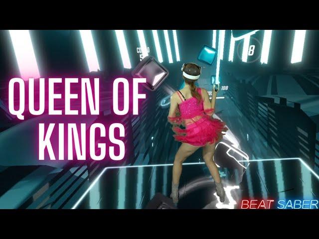 Queen of Kings - Alessandra (Gabry Ponte Remix) in Beat Saber! (Expert+) First Attempt