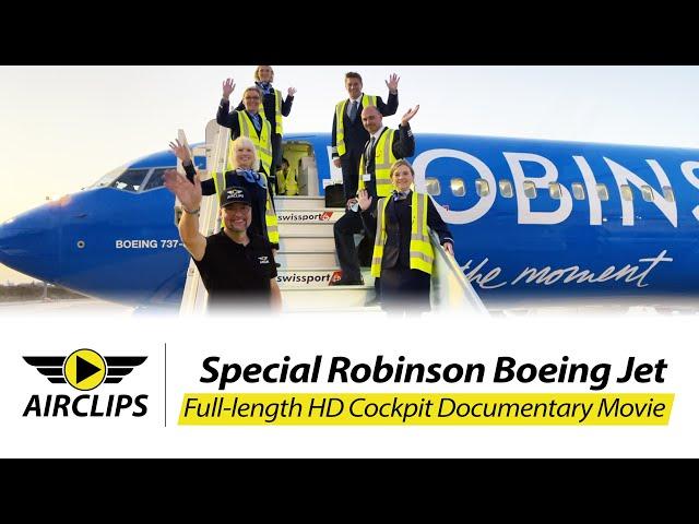 Paradise Jet ️ TUI Boeing 737-800 to Robinson Club Cyprus, Ultimate Cockpit Movie [AIRCLIPS]