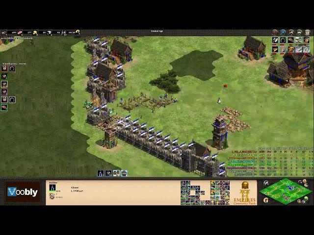 Voobly AOE2 1.6: BF Lord, 4 vs 4 team game