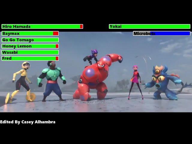 Big Hero 6 (2014) Final Battle with healthbars 2/2 (Edited By @CaseyAlhambra)