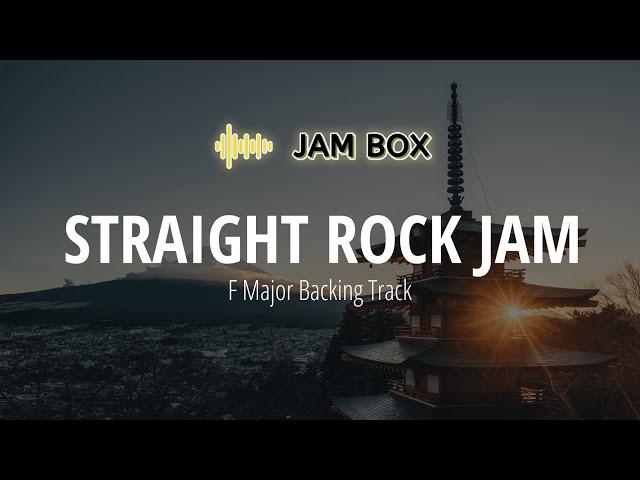 F Major Straight Rock Guitar Jam Track