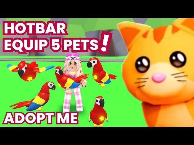 How To Use *HOTBAR* to Equip 5 Pets in Adopt Me!Add this ITEM to Get 10X BUCKS!