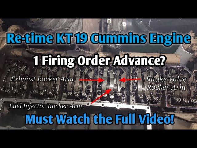 How to Re-Time KT 19 Cummins Engine | Paano mag Re-Time ng KT 19 Cummins Engine | T.E.M.S