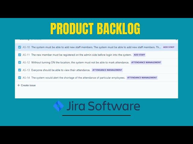 How to create Product Backlog in Jira - What is Product Backlog