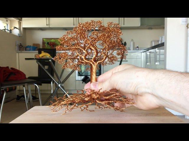 Making a Detailed Wire tree, Time Lapse