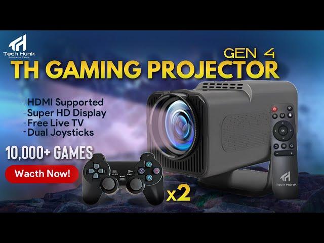 TH Smart Gaming Projector | 10,000+ Games | Dual Controllers | Super HD Display | Live TV | Unboxing