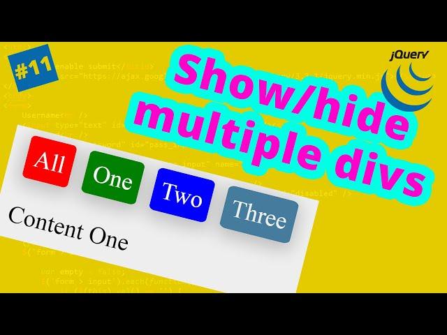 Show/Hide Multiple Divs with Jquery/Hide show div,elements on click in javascript/jQuery Hide Show