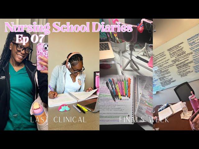 nursing school vlog 🩺 | last clinical, finals week, test anxiety +  failed class