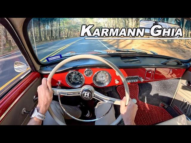 1965 Volkswagen Karmann Ghia - Driving the 130hp Air Cooled Hot Rod Coupe (POV Binaural Audio)