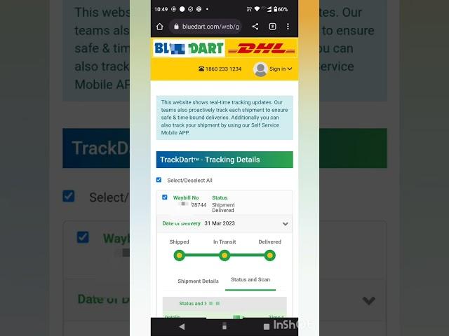 BlueDart records not found problem solution BlueDart tracking problem #shorts