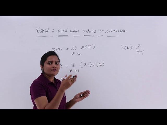 Initial & Final Value Theorems in Z-Transform