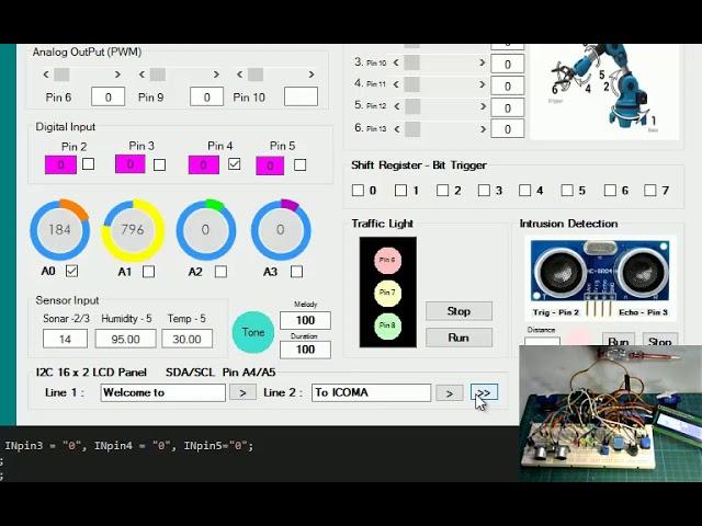 Interfacing Arduino with Visual Studio - Control Panel built with  C#