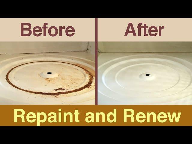 How to repaint inside your microwave - fix interior rust and peeling