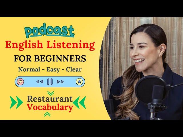 Essential Restaurant Vocabulary : Learn English With Podcast Conversation (#englishpodcast)