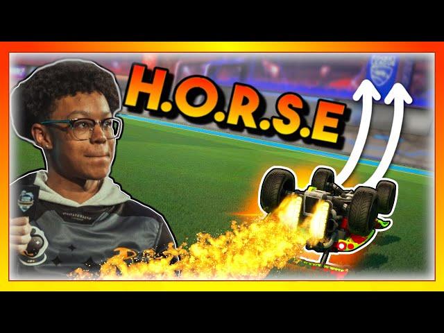 This PRO Rocket League player challenged me to a game of HORSE