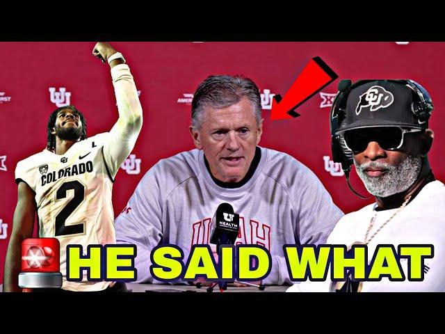 Utah HC Kyle Whittingham Is TURNING HEADS After Saying THIS About Shedeur Sanders & Colorado Buffs!