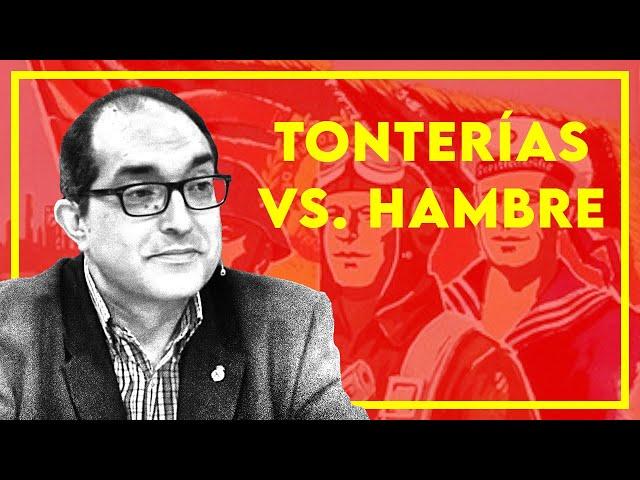 Los políticos hablando de tonterías y la gente muriéndose de hambre en Cáritas