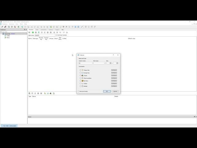 How to Create SQLite Database using SQLiteStudio