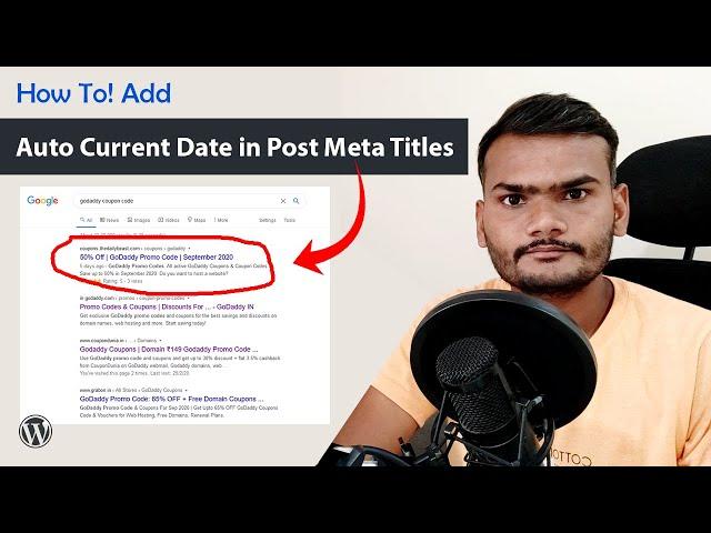 How To Auto Add Current Date in WordPress Post Meta Titles Like Coupon Code Website 2020