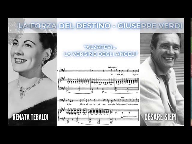 Alzatevi.. La vergine degli angeli" Cesare Siepi and Renata Tebaldi (live) with hd score!