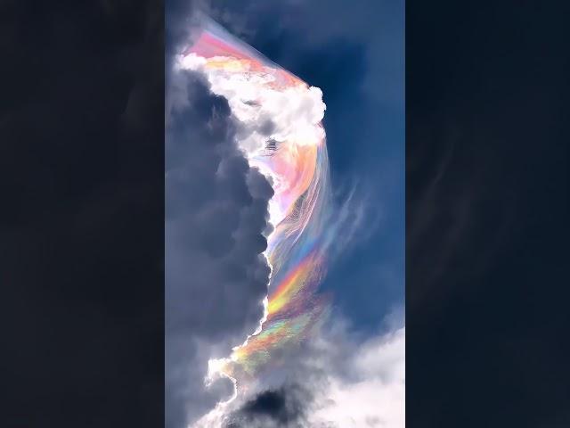 Rainbow in the clouds   Nature is perfect   •••#cloud #clouds #cloudscape #cloudstagram #cloudlovers