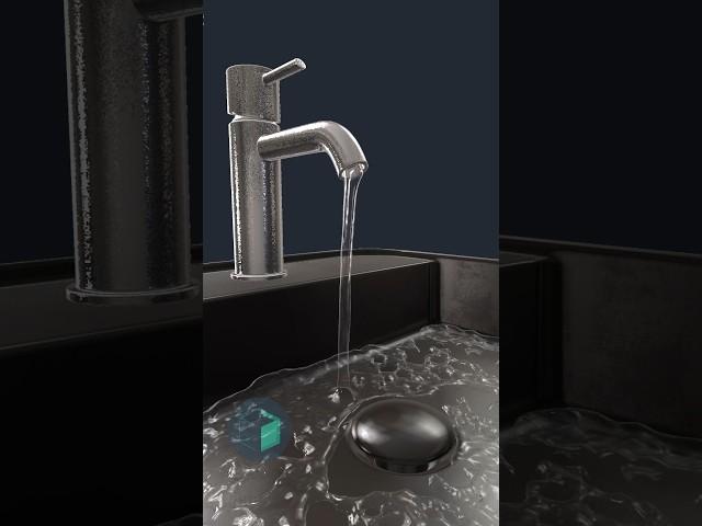 Water simulations in 3Ds Max no plugins needed #3dsmax #3dtutorial