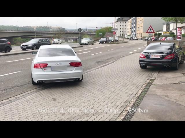 Audi S8 4.0TFSI Stage 1 700ps / 950Nm Exhaust Sound Abgasanlage Beschleunigung acceleration