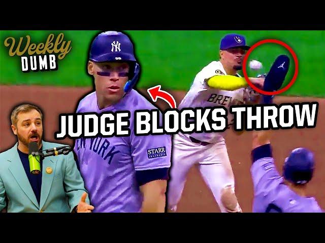 Aaron Judge interferes with double play & MLB is bringing back the old uniforms | Weekly Dumb