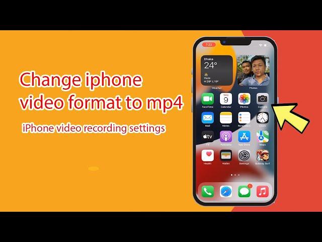 How to change iphone video recording format to mp4