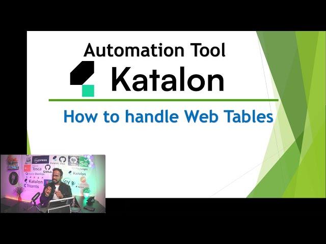 Katalon Automation Lesson - 41 | How to handle Web Tables | Handle Complex Grids |