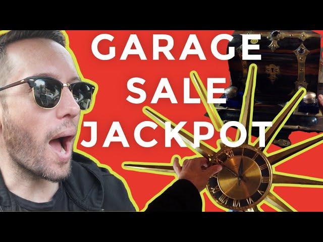 Why You Should Never Miss Weekday Garage Sales! Garage Sale Shopping Haul! Antique Jackpot!