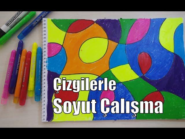 Görsel Sanatlar Dersi / Soyut Çalışma  #soyutsanat  #pastelboya  #uzaktaneğitim #onlineders #sanat